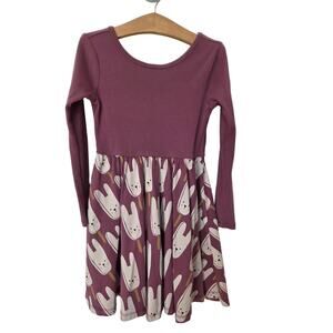 Tea Collection Destination Japan Long Sleeve Bunny Pops Ballet Dress